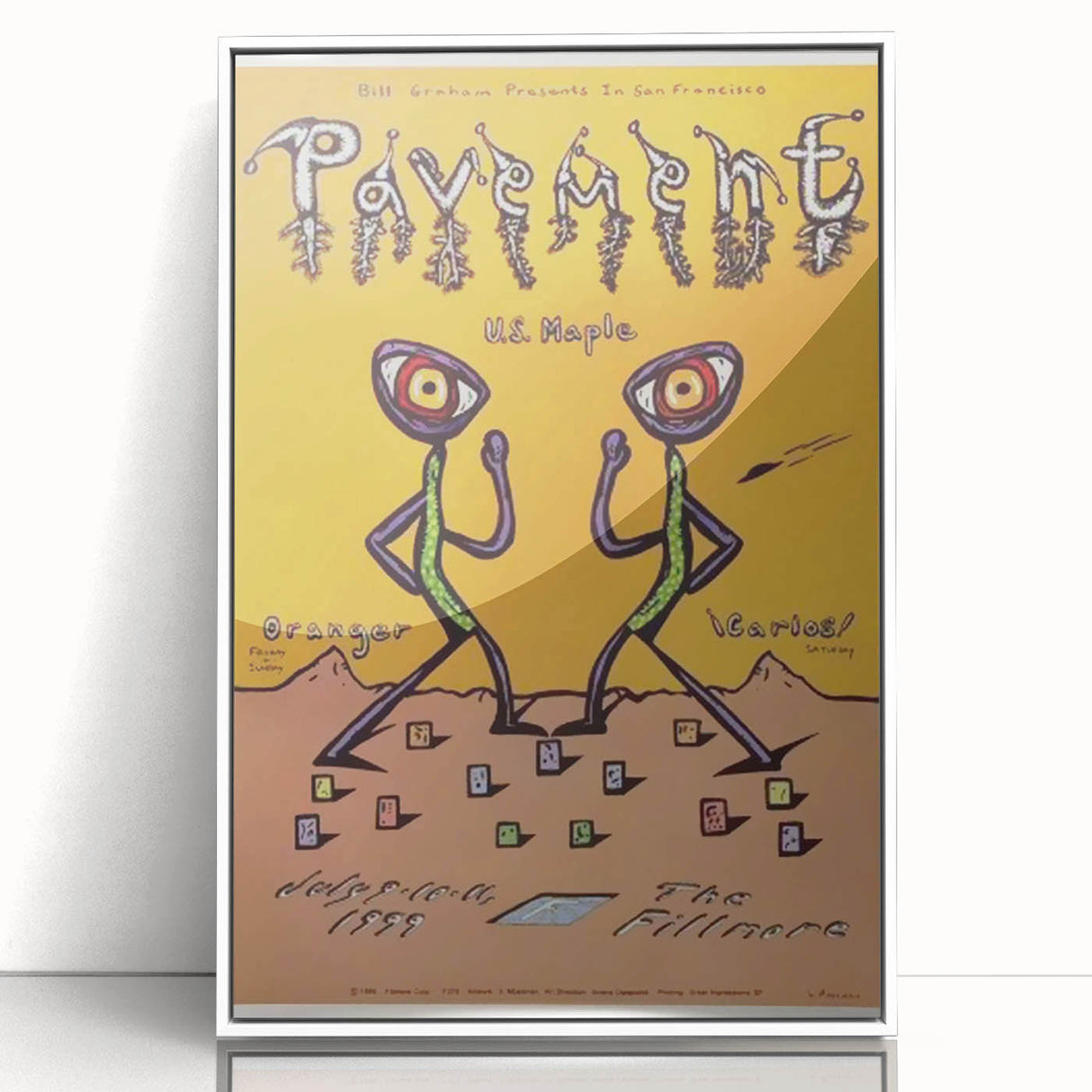Pavement Concert Poster - Retro Indie Rock Art for Collectors