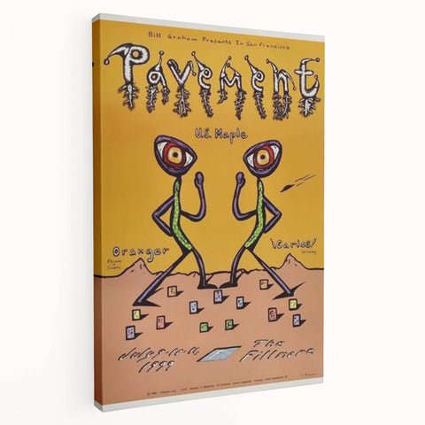 Pavement Concert Poster - Retro Indie Rock Art for Collectors