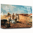 Fine Art Realism: Civil War Camp Scene Realism Art Canvas Print