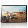 Fine Art Realism: Civil War Camp Scene Realism Art Canvas Print