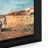 Fine Art Realism: Civil War Camp Scene Realism Art Canvas Print