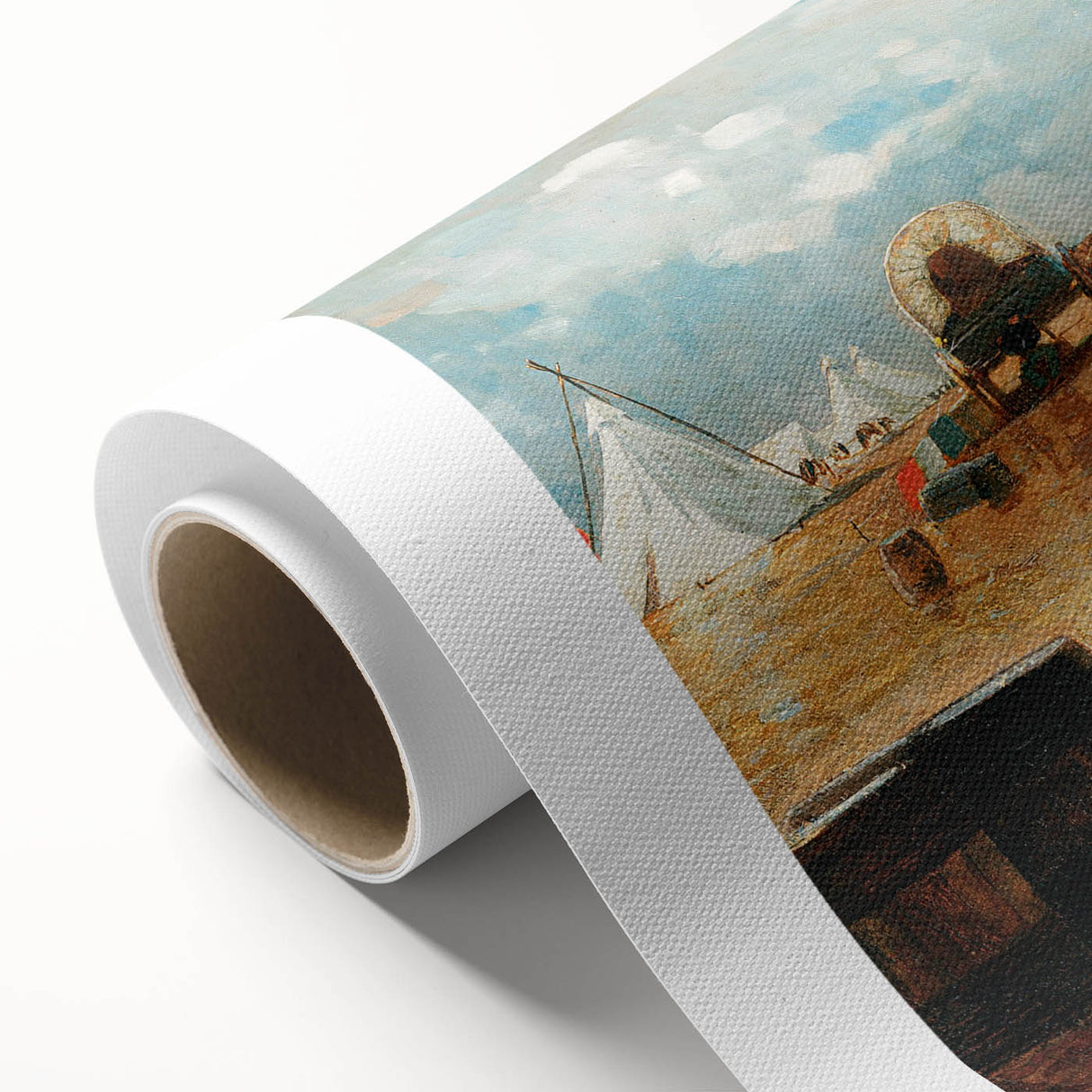 Fine Art Realism: Civil War Camp Scene Realism Art Canvas Print