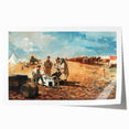 Fine Art Realism: Civil War Camp Scene Realism Art Canvas Print