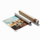 Fine Art Realism: Civil War Camp Scene Realism Art Canvas Print