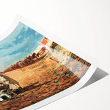 Fine Art Realism: Civil War Camp Scene Realism Art Canvas Print