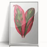 Romanticism Art: Dracaena Terminalis Pink Botanical Wall Art