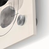 Dining Room Wall Decor – Abstract Black & Gray Minimalist Art