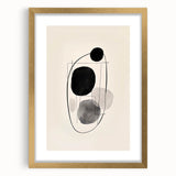 Dining Room Wall Decor – Abstract Black & Gray Minimalist Art