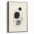 Dining Room Wall Decor – Abstract Black & Gray Minimalist Art