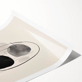 Dining Room Wall Decor – Abstract Black & Gray Minimalist Art