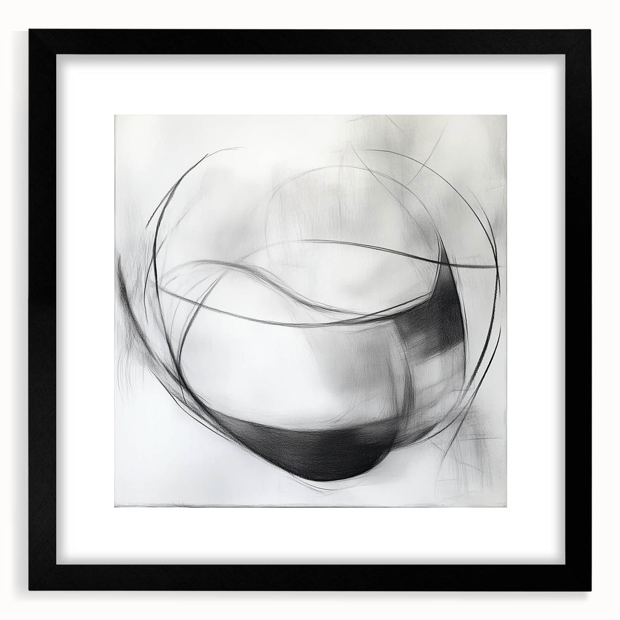 Abstract Art Prints – Minimalist Black and White Modern Wall Decor