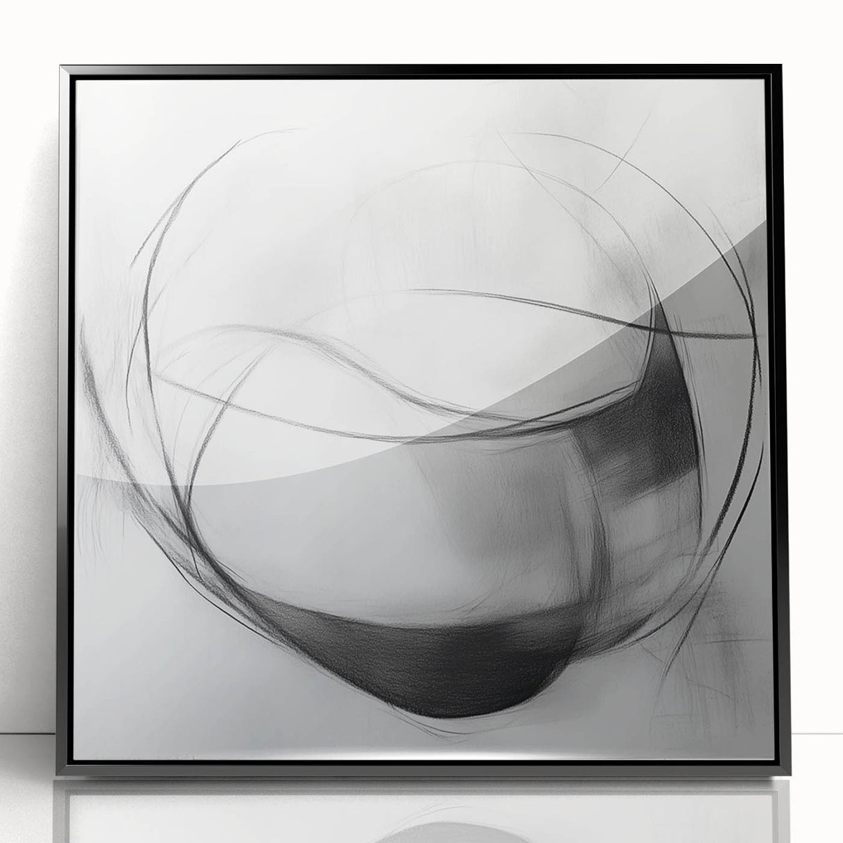 Abstract Art Prints – Minimalist Black and White Modern Wall Decor