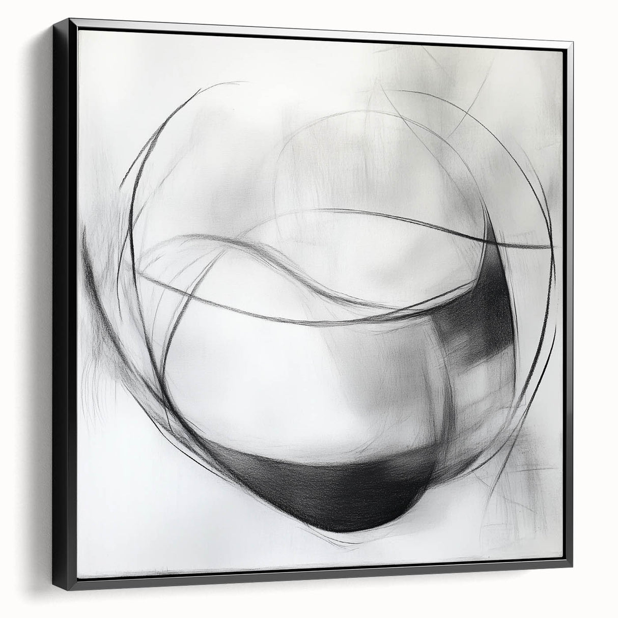 Abstract Art Prints – Minimalist Black and White Modern Wall Decor