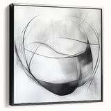 Abstract Art Prints – Minimalist Black and White Modern Wall Decor