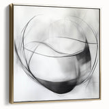 Abstract Art Prints – Minimalist Black and White Modern Wall Decor