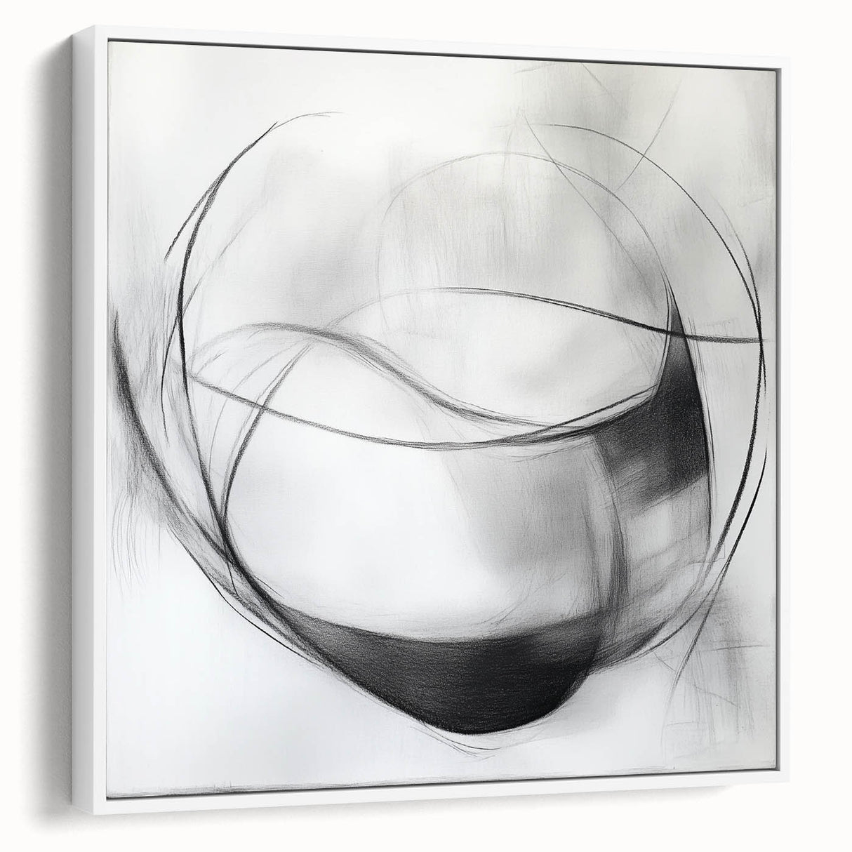 Abstract Art Prints – Minimalist Black and White Modern Wall Decor