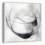 Abstract Art Prints – Minimalist Black and White Modern Wall Decor