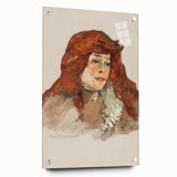 Mme Lili Grenier Portrait - Impressionist Wall Art by Toulouse-Lautrec