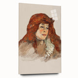 Mme Lili Grenier Portrait - Impressionist Wall Art by Toulouse-Lautrec