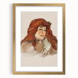 Mme Lili Grenier Portrait - Impressionist Wall Art by Toulouse-Lautrec