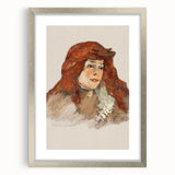Mme Lili Grenier Portrait - Impressionist Wall Art by Toulouse-Lautrec