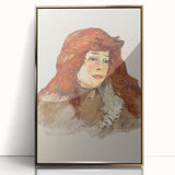 Mme Lili Grenier Portrait - Impressionist Wall Art by Toulouse-Lautrec