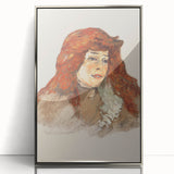 Mme Lili Grenier Portrait - Impressionist Wall Art by Toulouse-Lautrec