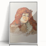 Mme Lili Grenier Portrait - Impressionist Wall Art by Toulouse-Lautrec