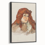 Mme Lili Grenier Portrait - Impressionist Wall Art by Toulouse-Lautrec