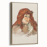 Mme Lili Grenier Portrait - Impressionist Wall Art by Toulouse-Lautrec