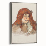 Mme Lili Grenier Portrait - Impressionist Wall Art by Toulouse-Lautrec