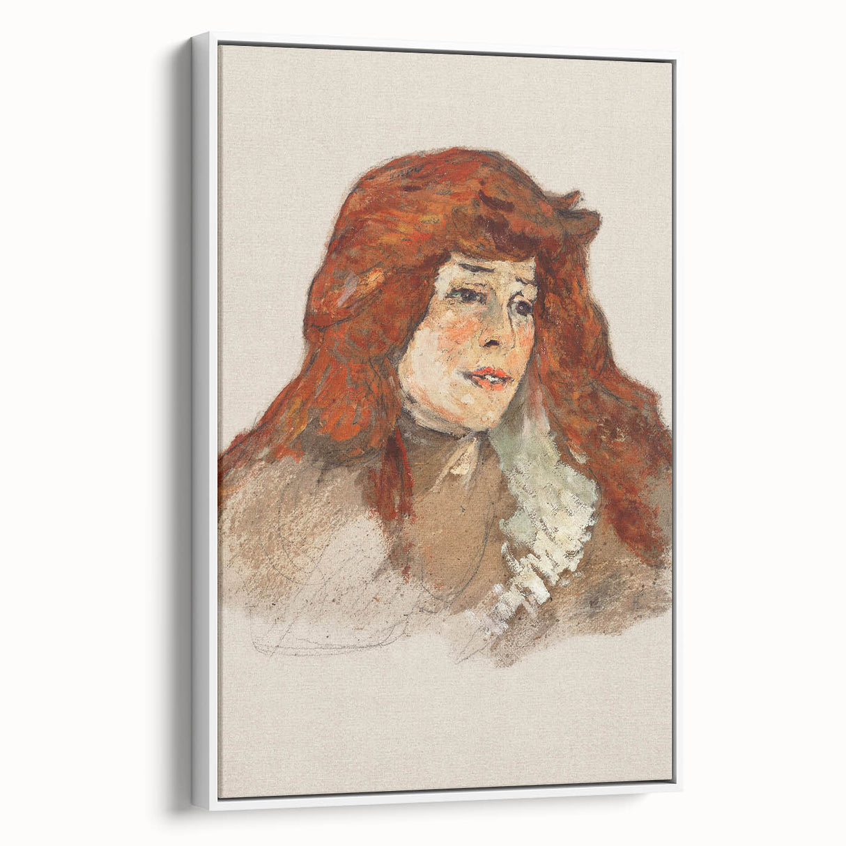 Mme Lili Grenier Portrait - Impressionist Wall Art by Toulouse-Lautrec