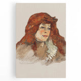Mme Lili Grenier Portrait - Impressionist Wall Art by Toulouse-Lautrec