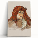 Mme Lili Grenier Portrait - Impressionist Wall Art by Toulouse-Lautrec
