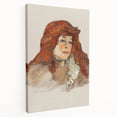 Mme Lili Grenier Portrait - Impressionist Wall Art by Toulouse-Lautrec