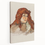 Mme Lili Grenier Portrait - Impressionist Wall Art by Toulouse-Lautrec