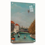 Tranquil Landscape Wall Art - "View of the Pont de Sèvres" by Henri Rousseau