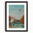 Tranquil Landscape Wall Art - "View of the Pont de Sèvres" by Henri Rousseau