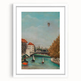 Tranquil Landscape Wall Art - "View of the Pont de Sèvres" by Henri Rousseau