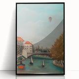 Tranquil Landscape Wall Art - "View of the Pont de Sèvres" by Henri Rousseau