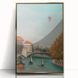 Tranquil Landscape Wall Art - "View of the Pont de Sèvres" by Henri Rousseau