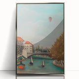Tranquil Landscape Wall Art - "View of the Pont de Sèvres" by Henri Rousseau