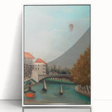Tranquil Landscape Wall Art - "View of the Pont de Sèvres" by Henri Rousseau