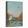 Tranquil Landscape Wall Art - "View of the Pont de Sèvres" by Henri Rousseau