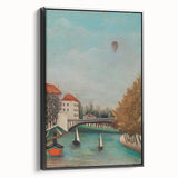 Tranquil Landscape Wall Art - "View of the Pont de Sèvres" by Henri Rousseau