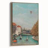 Tranquil Landscape Wall Art - "View of the Pont de Sèvres" by Henri Rousseau