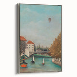 Tranquil Landscape Wall Art - "View of the Pont de Sèvres" by Henri Rousseau
