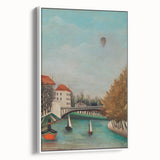Tranquil Landscape Wall Art - "View of the Pont de Sèvres" by Henri Rousseau