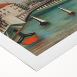 Tranquil Landscape Wall Art - "View of the Pont de Sèvres" by Henri Rousseau