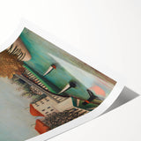 Tranquil Landscape Wall Art - "View of the Pont de Sèvres" by Henri Rousseau